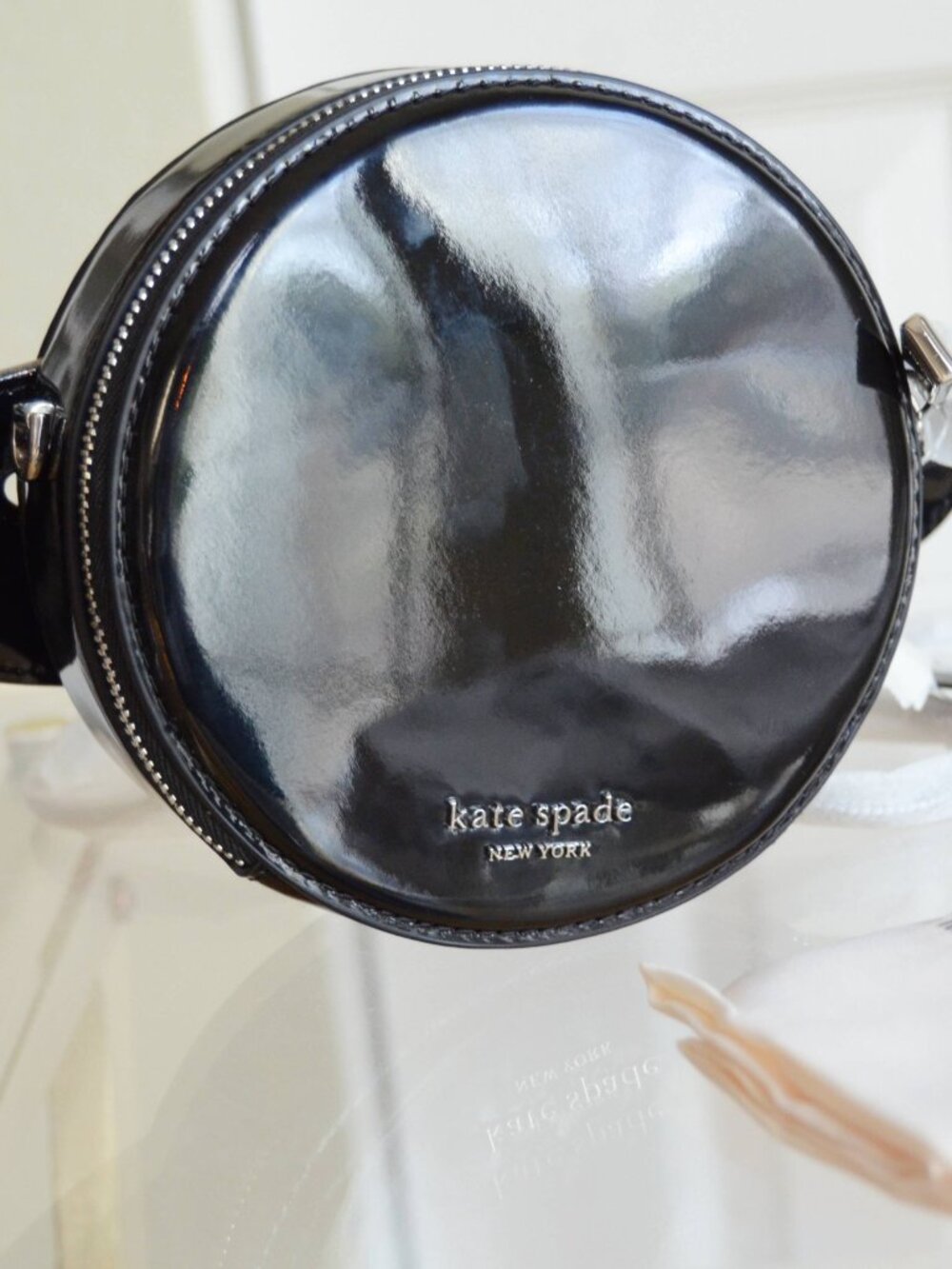 Kate Spade KI737 Spaced Out Embellished Metallic Micro Crossbody - Picture 7 of 12